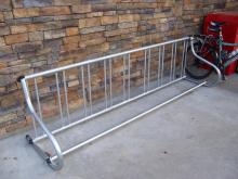"Wheelbender" bike rack